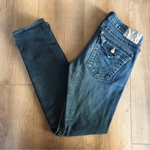 True Religions womens denim jeans size 28 - Picture 1 of 9